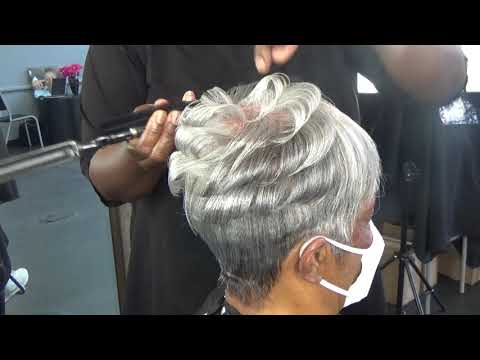 Gray Pixie Cut