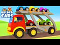 Learn colors for kids and numbers for children with Helper Cars! Cars cartoons for babies.