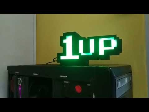 STL file 1up lámpara led / 1up led lamp・Model to download and 3D print ...