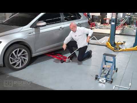 Elevador Automotivo 2,5 Toneladas Unilateral Azul REUI001 RIBEIRO-9434 - Vídeo