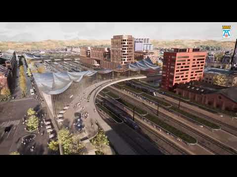 Västerås nya resecentrum i 3D