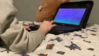 Showing you how to get on a eggycart on a school computer