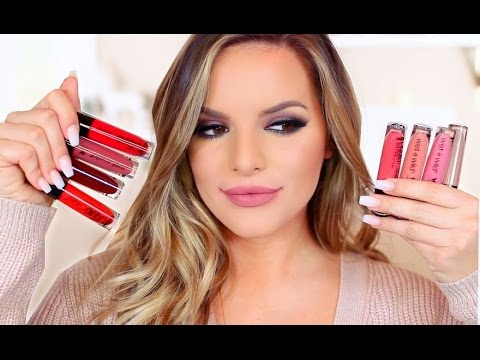 THESE $5.00 LIQUID LIPSTICKS ARE AMAZING! 13 Lip Swatches | Casey Holmes