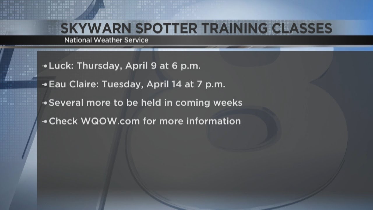 NWS releases 2026 Skywarn Storm Spotter Training class schedule