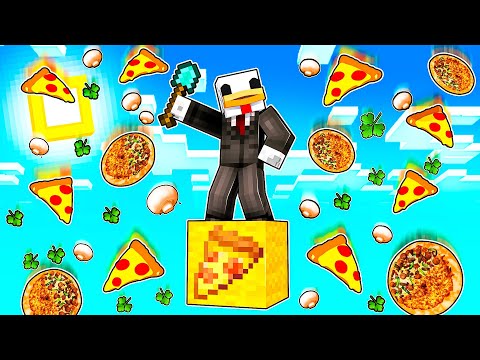 SOPRAVVIVO SOPRA UN SOLO BLOCCO DI PIZZA - MINECRAFT ITA