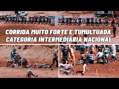 Gate Lotado e corrida Muito Forte e Tumultuada na Categoria Intermediaria Nacional