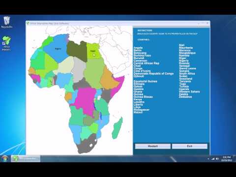 Africa Interactive Map Quiz Software