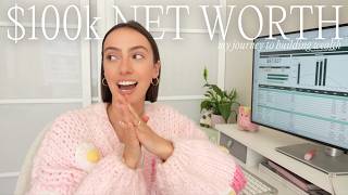 Growing my Net Worth to $100k | Tracking My Net Worth *exact amounts* + My Plan, Timeline & Goals
