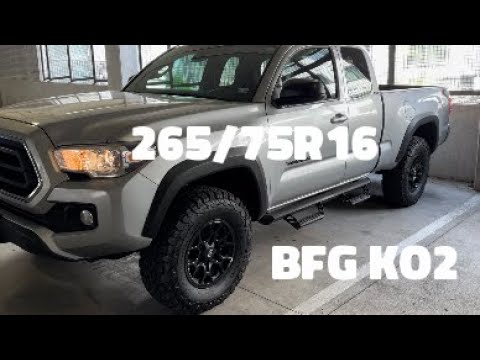 BFG KO2 Tacoma  265/75R16 tires ( no lift )