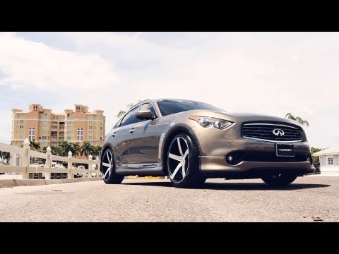 Infiniti FX on 22" Vossen VVS-CV3 Concave Wheels / Rims