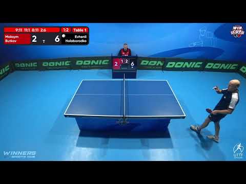 22:30 Maksym Butkov  1 - 3 Evhenii Holoborodko West 5 WIN CUP 22.10.2022 | TABLE TENNIS WINCUP