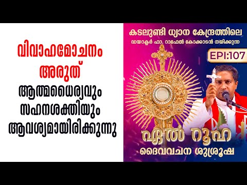 വിവാഹമോചനം അരുത് ആത്മധൈര്യവും സഹനശക്തിയും ആവശ്യ...El Ruha EP107 | Fr. Raphael Kokkadan | Shalom TV