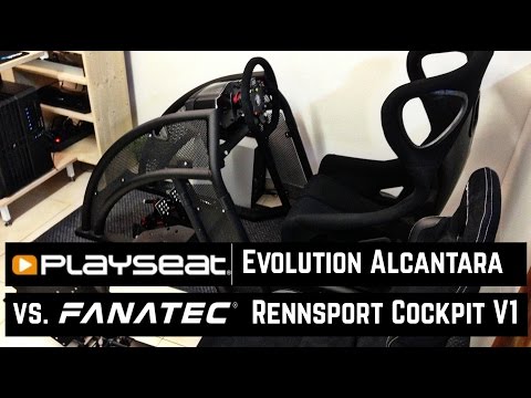 Playseat Evolution M Alcantara vs. Fanatec RennSport Cockpit [deutsch|german|english CC]