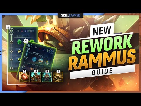 The Complete REWORK RAMMUS Guide - Jungle Clear, Build, & Combos ! - League of Legends Season 11
