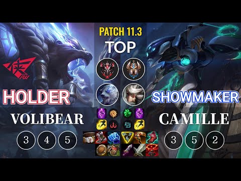 RW Holder Volibear vs ShowMaker Camille Top - KR Patch 11.3