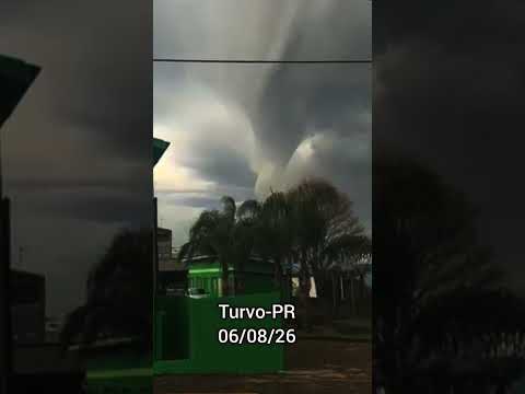 Quase formou um tornado em Turvo-PR (06/08/26)