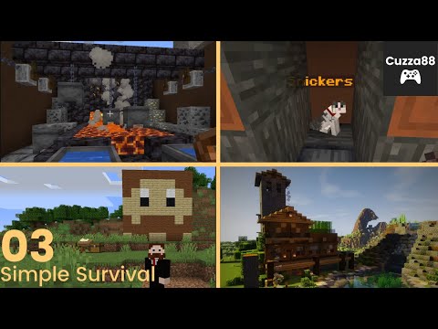 FORGE-ing ahead! And nearly joining cults. Minecraft  Simple Survival Episode 3