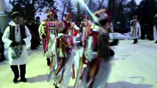 preview picture of video 'Parada formatiilor de datini si obiceiuri de iarna Dorohoi - Banda Broscauti'