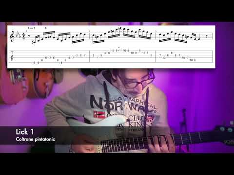Coltrane Pentatonic Guitar Lick 1