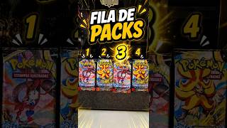 Fila de Packs #03: O hit ascendente voltou, de novo! 🤯✨ #pokemon #chaosrising #shorts