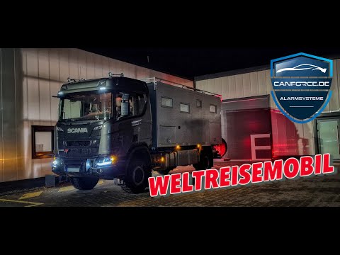 😲BULLY STRONG: WORLD TRAVEL 4x4 KERKAMM | SCANIA XT TRUCK MOTORHOME 2023 ALARM SYSTEM PANDORA PRO V2