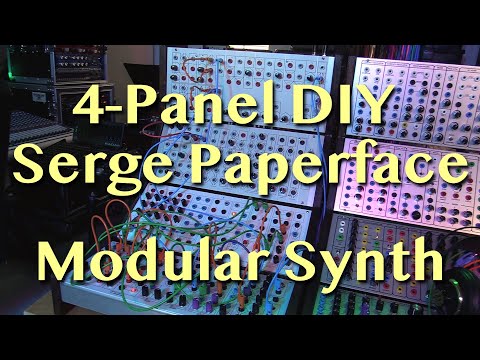 Serge 4-Panel DIY Paperface Modular Synth