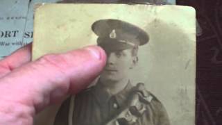 WW1 FIRST WORLD WAR BRITISH ARMY FORM B2512A SHORT SERVICE, MR CHAMBERS, SUTTON IN ASHFIELD,1915