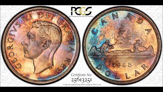 $66,000 for a Canadian Silver Dollar   10 Canadian silver dollar coin roll unboxing for sale