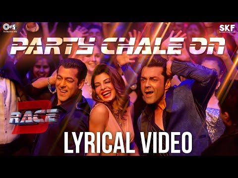 Party Chale On Song with Lyrics - Race 3 | Salman Khan | Mika Singh, Iulia Vantur | Vicky-Hardik