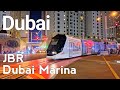 Dubai 4K Night JBR Dubai Marina Walking Tour