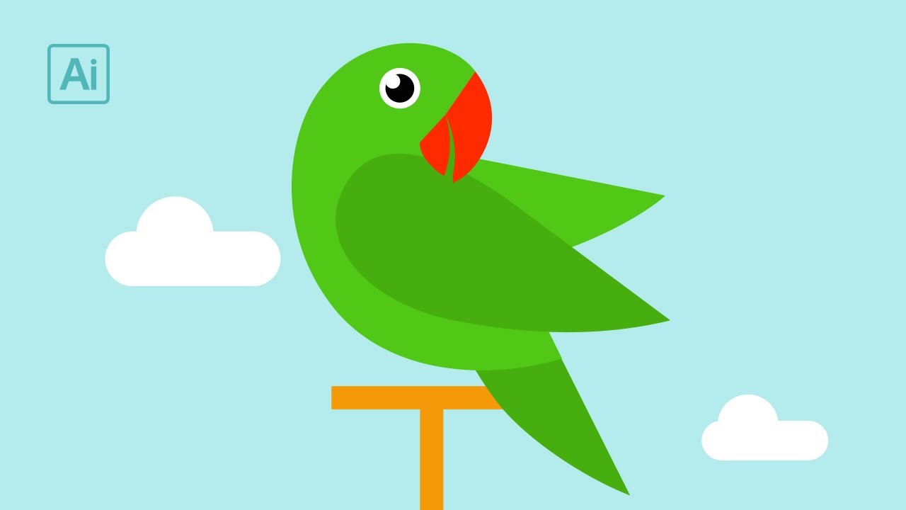 Parrot Illustration | Adobe Illustrator CS6