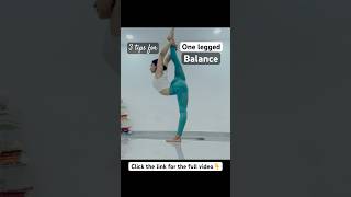 MASTER any one legged balance yoga pose! (Only 3 tips) #shorts #yogatips #balancetraining #strength