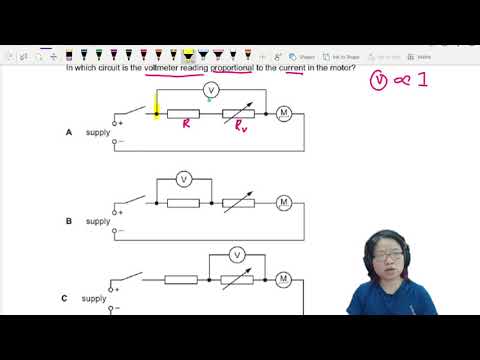 10.3a Ex1 MJ16 P11 Q37 Motor Potential Divider Circuit | AS DC Circuits | Cambridge A Level Physics