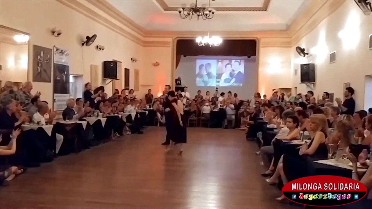 Kei Hasegawa y Germán Landeira. Milonga Solidaria JugarxJugar.