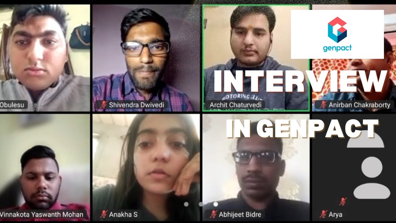 Genpact interview Live #interview