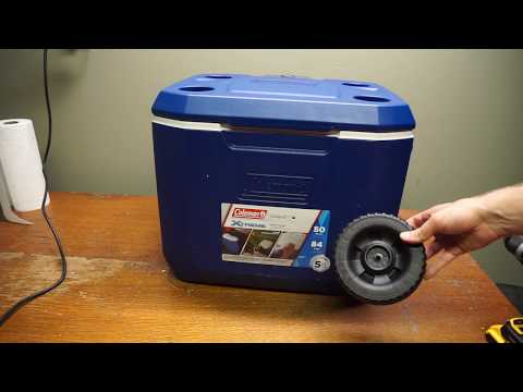How to re-attach the wheels on a Coleman or Igloo cooler for under $2