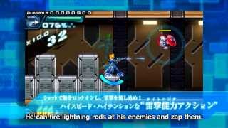 蒼き雷霆 ガンヴォルト / Azure Striker Gunvolt : The first trailer