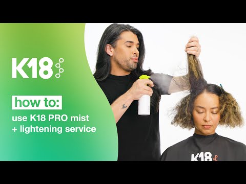 K18 Hair: So verwenden Sie K18 PRO Mist für widerstandsfähigeres Haar während einer Aufhellung