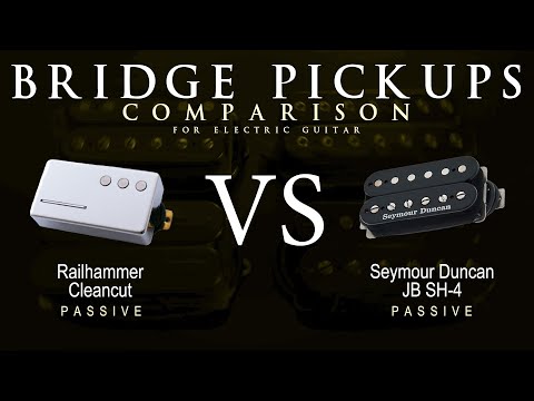 Railhammer CLEANCUT vs Seymour Duncan JB SH-4 - Bridge Guitar Pickup Comparison Tone Demo