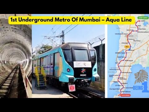 Mumbai's 1st Underground Metro Train | Mumbai Metro Line 3 Aqua Line | BKC TO ARREY JVLR