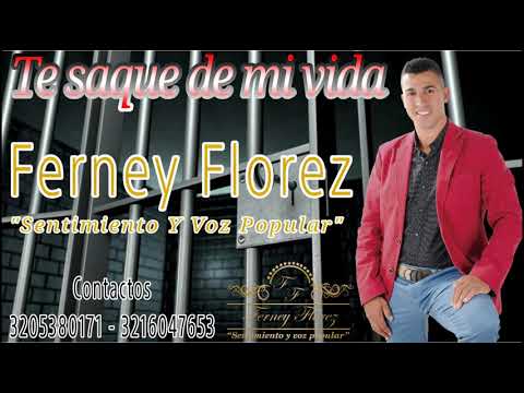 Ferney Florez | Te saque de mi vida | (Video Lyric).