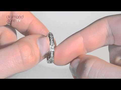 E4958 - 9K White Gold 0.91CT Diamond Eternity Ring