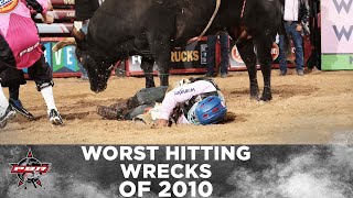 Worst Bull Riding Wrecks of 2010 (PBR)