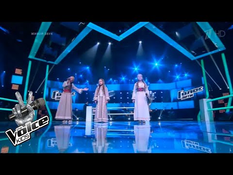 Arina Petrova, Darya Lebedeva, Olga Sarakanidi "Ночка луговая" | The Voice.Kids 1 | Battles