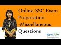 Online SSC Exam Preparation-Miscellaneous ...