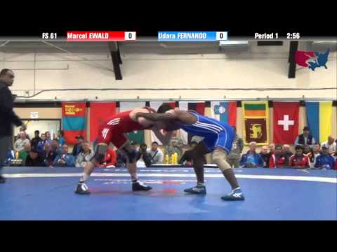 61 KG R16 - Marcel Ewald (GER) vs Udara Fernando (SRI)