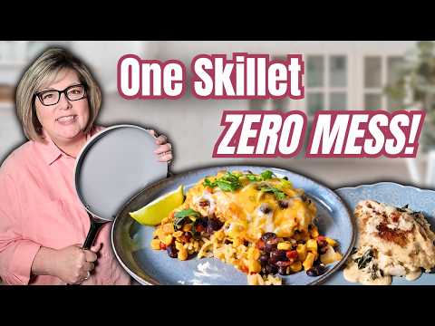 3 Easy One Skillet Chicken Dinners When You Don’t Want a Sink Full of Dishes!