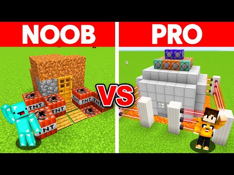 TimmyAndEric - Minecraft NOOB vs PRO: SAFEST SECURITY HOUSE BUILD CHALLENGE