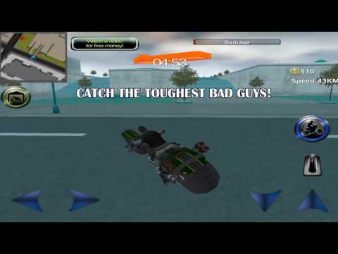 Police Sci Fi Bike Rider 3D Video