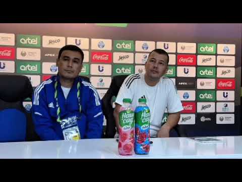 Navbahor jamoasi bosh murabbiyi Sherzod Jo'rayev ishtirokidagi matbuot anjumani